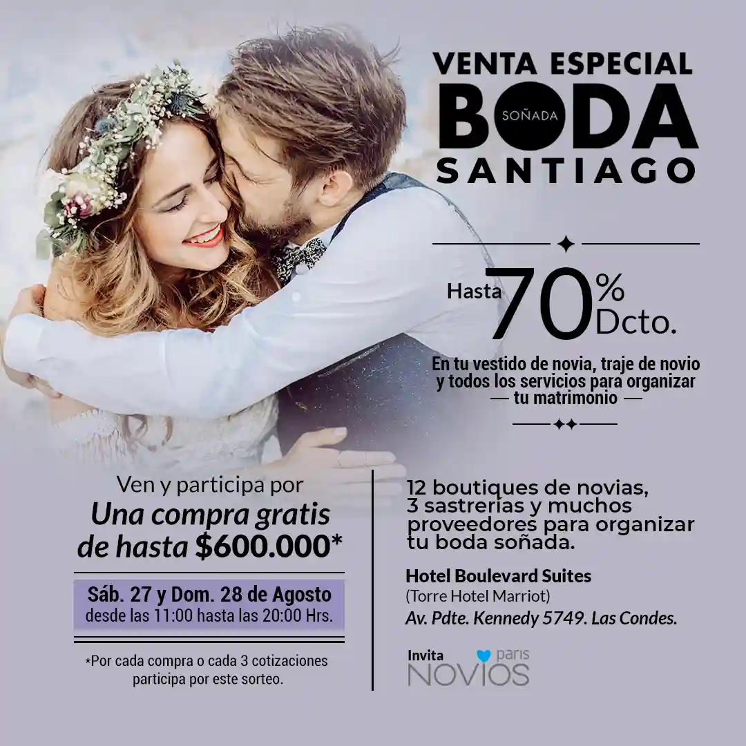 Venta especial 2024 boda 2020